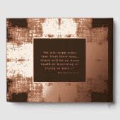 Christian Real Foil Funeral Guest Book Elegant ゲストブック (裏面)