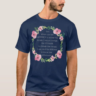 Christian Recovery Prayer God Grant Me The Serenit Tシャツ