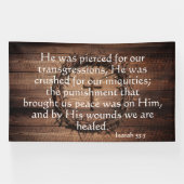 Christian Redemption Scripture with Crown of Thorn 横断幕 (横)