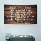 Christian Redemption Scripture with Crown of Thorn 横断幕 (トレードショー)