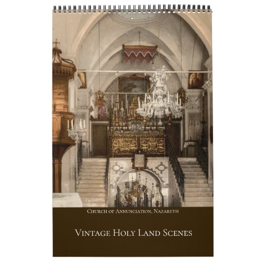 Christian Religious Holy Land Calendar カレンダー (カバー)