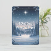 Christian Religious Keepsake Christmas Prayer Card (スタンド正面)