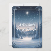 Christian Religious Keepsake Christmas Prayer Card (正面)