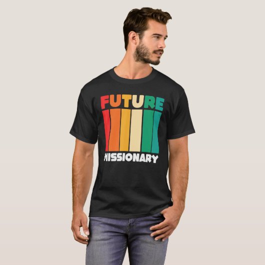 Christian Religious Missionaries Retro Future Mis Tシャツ (正面フル)