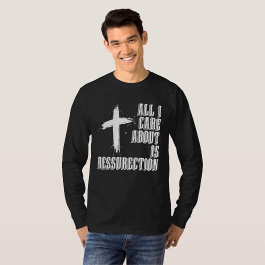 Christian Ressurection Catholic Religion Jesus Chr Tシャツ (正面フル)