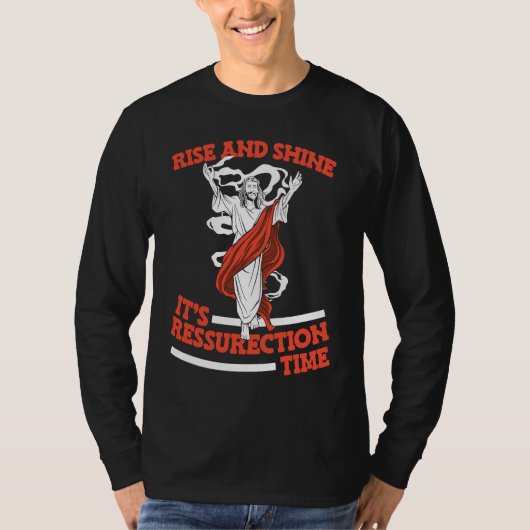 Christian Ressurection Religion  Bible Jesus Chris Tシャツ (正面)