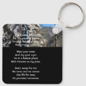 Christian Rock Climbing Memorial Keepsake  キーホルダー (裏面)