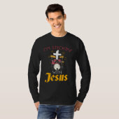 Christian Rock Drummers  Print Sticking With Jesus Tシャツ (正面フル)