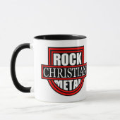 Christian Rock/Metal White/Black Coffee Mug マグカップ (左)