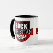 Christian Rock/Metal White/Black Coffee Mug マグカップ (正面左)