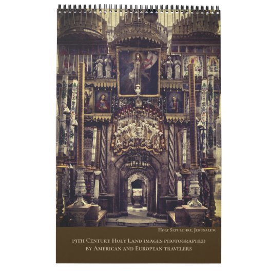 Christian Sacred Sites Bible Calendar カレンダー (裏面)