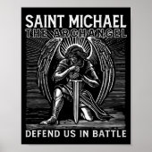 Christian Saint Michael Catholic Saint Defend Us I ポスター (正面)