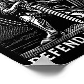 Christian Saint Michael Catholic Saint Defend Us I ポスター (角)