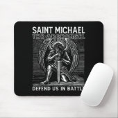 Christian Saint Michael Catholic Saint Defend Us I マウスパッド (マウス)