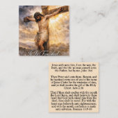 Christian Salvation Tract Cards スクエア名刺 (正面/裏面)