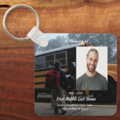 Christian School Bus Driver  Memorial Keepsake  キーホルダー (正面)