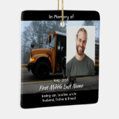 Christian School Bus Driver Memorial Keepsake  セラミックオーナメント (右)