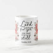 Christian Scripture Floral Mug コーヒーマグカップ (中央)