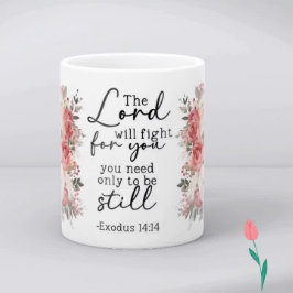 Christian Scripture Floral Mug コーヒーマグカップ