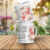 Christian Scripture Floral Mug コーヒーマグカップ