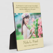 Christian Scripture Graduation 8x10 Photo Desktop  フォトプラーク (側面)