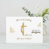 Christian Scripture John 3:16 招待状 (スタンド正面)