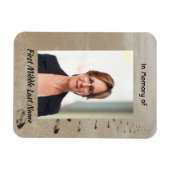 Christian Scripture Keepsake Footprints in Sand マグネット (横)