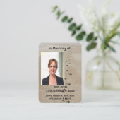 Christian Scripture Keepsake Footprints in Sand 名刺 (スタンド正面)