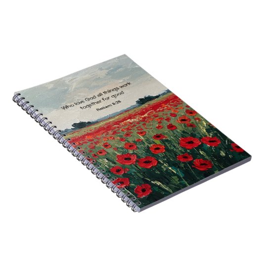 Christian Scripture Spiral Photo Notebook ノートブック (右側)