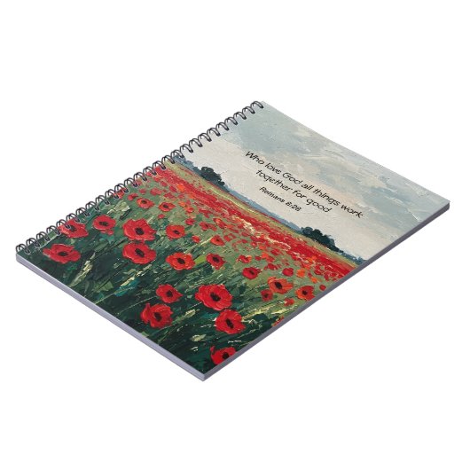 Christian Scripture Spiral Photo Notebook ノートブック (左側)