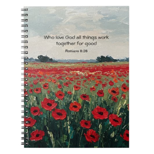 Christian Scripture Spiral Photo Notebook ノートブック (正面)
