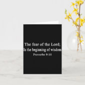Christian Shirts The Fear Of The Lord Proverbs Wor カード (黄色い花)