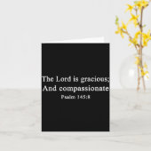 Christian Shirts The Lord Is Gracious Worship Fait カード (黄色い花)