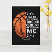 Christian Sketll I Can Do All Things Religious Fai カード (黄色い花)
