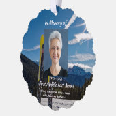 Christian Skiing Skier Memorial Keepsake オーナメントカード (左)