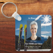Christian Skiing Skier Memorial Keepsake キーホルダー (正面)