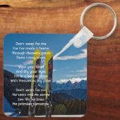 Christian Skiing Skier Memorial Keepsake キーホルダー (裏面)