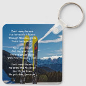 Christian Skiing Skier Memorial Keepsake キーホルダー (裏面)