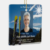 Christian Skiing Skier  Memorial Keepsake  セラミックオーナメント (右)