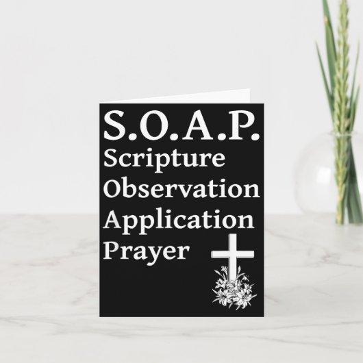 Christian Soap Scripture Observation Application P カード (正面)