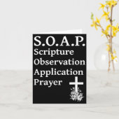 Christian Soap Scripture Observation Application P カード (黄色い花)