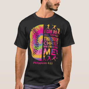 Christian Softball I can Do All Things Religious G Tシャツ