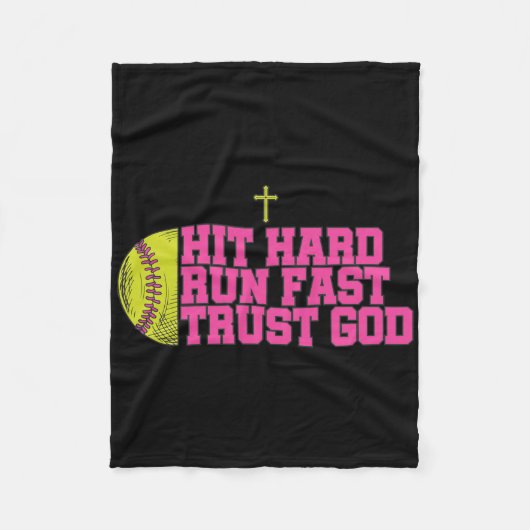 Christian Softll, Hit Hard Run Fast Trust God, Sof フリースブランケット (正面)