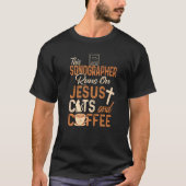 Christian Sonographer  Jesus Coffee  Sonography Tシャツ (正面)