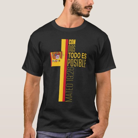 Christian Spanish   Religious Bible Verses Spain F Tシャツ (正面)