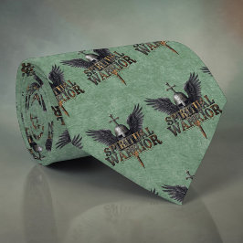 Christian Spiritual Warrior Custom Necktie ネクタイ