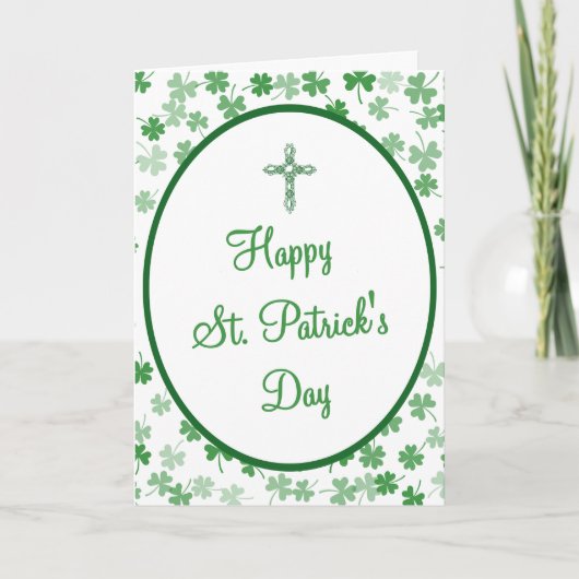 Christian St. Patrick’s Day Bible Verse Blessing  シーズンカード (正面)