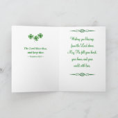 Christian St. Patrick’s Day Bible Verse Blessing  シーズンカード (内部)