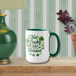 Christian St. Patrick’s Day Shamrock Blessed  マグカップ