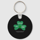 Christian St Patrick's Day Religious Trinity Clove キーホルダー (正面)